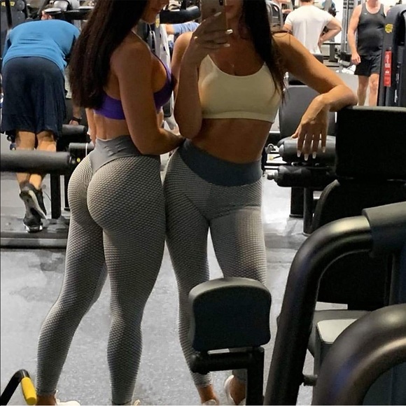 B&W High Waisted Anti Cellulite Honeycomb Tik Tok - Picture 3 of 16